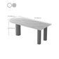Modern Sintered Stone Dining Table 3-foot Kitchen Dinner Table Clearhalo 'Dining Tables & Seating' 'Dining Tables' 'dining_table' 'furn' 'furn_dining_table' 'Furniture' 'Kitchen & Dining Furniture' 1200x1200_11d91468-8ab1-42ef-b523-e43b1fccb885