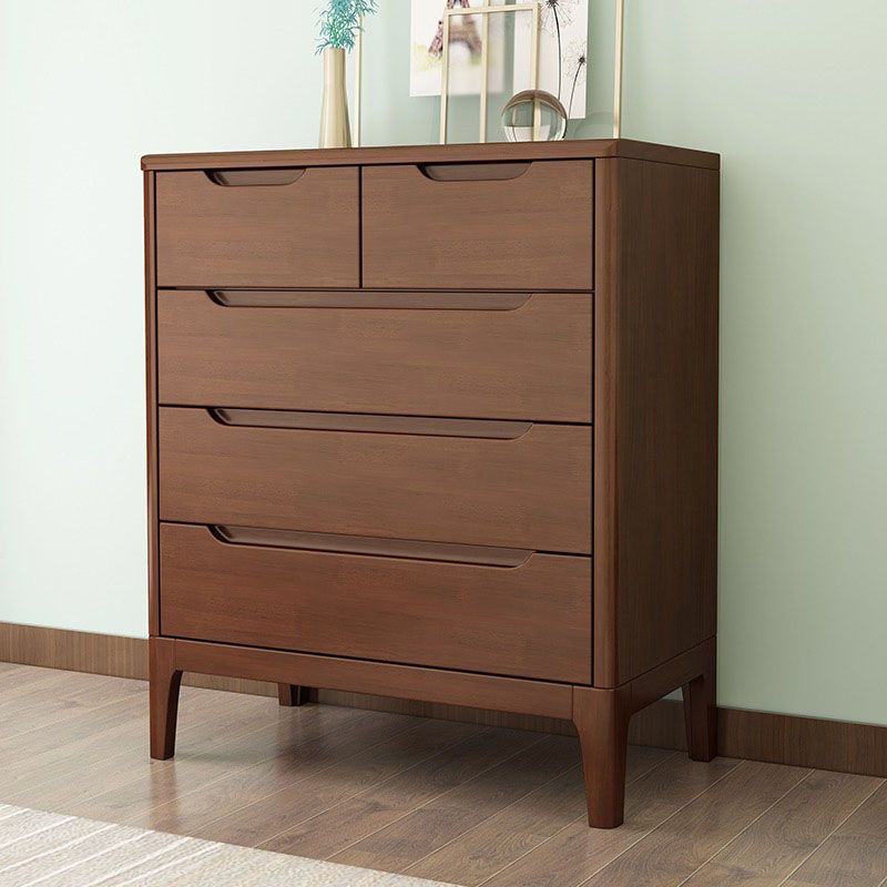 American Traditional Dresser Solid Wood Storage Chest with 5/6 Drawers Clearhalo 'Bedroom Furniture' 'Dressers & Chests' 'dressers_chests' 'furn' 'furn_dressers_chests' 'Furniture' 1200x1200_11d94672-51f1-4347-b8f3-f84b8638afd5