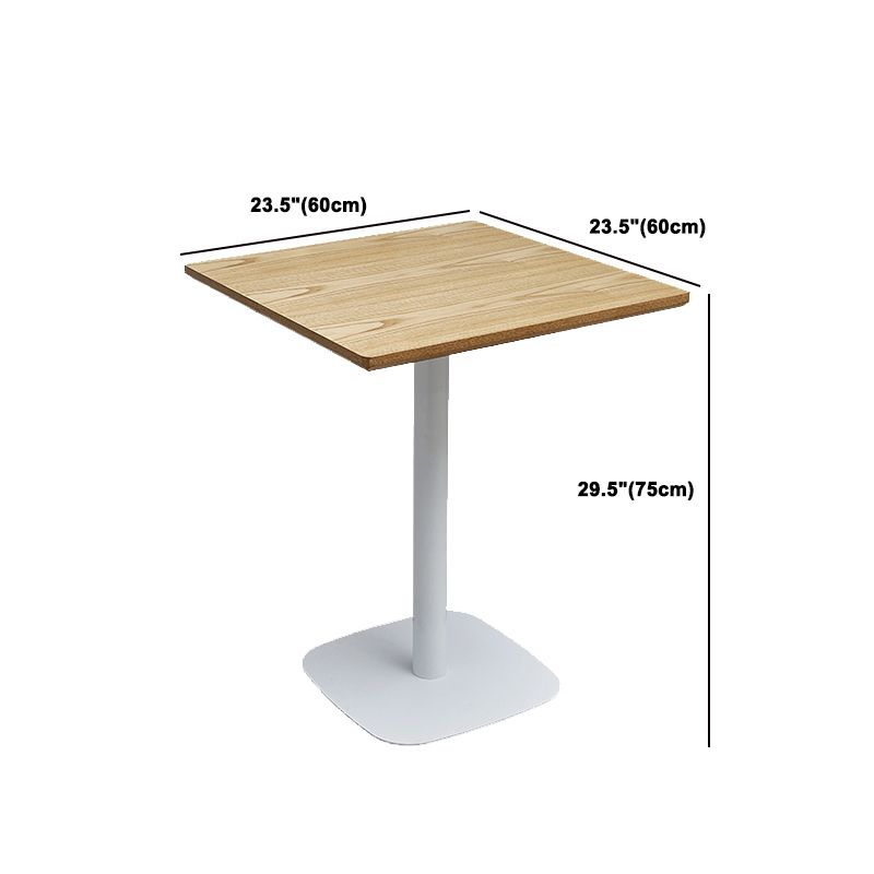 Tavolo da pranzo moderno per caffetteria set 1/4/5 pezzi dinette in legno massiccio in naturale