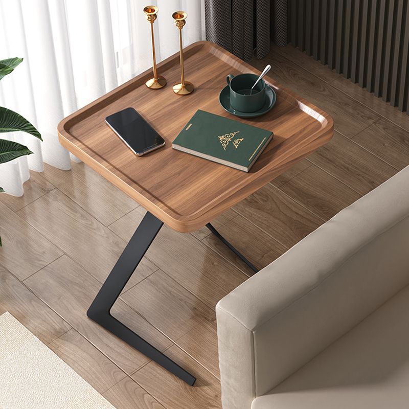 Metal and Wood Side Table Contemporary End Table for Living Room Clearhalo 'Coffee & Accent Tables' 'End & Side Tables' 'end_side_tables' 'furn' 'furn_end_side_tables' 'Furniture' 'Living Room Furniture' 1200x1200_11da79af-1609-4404-885d-4d6588f30b97