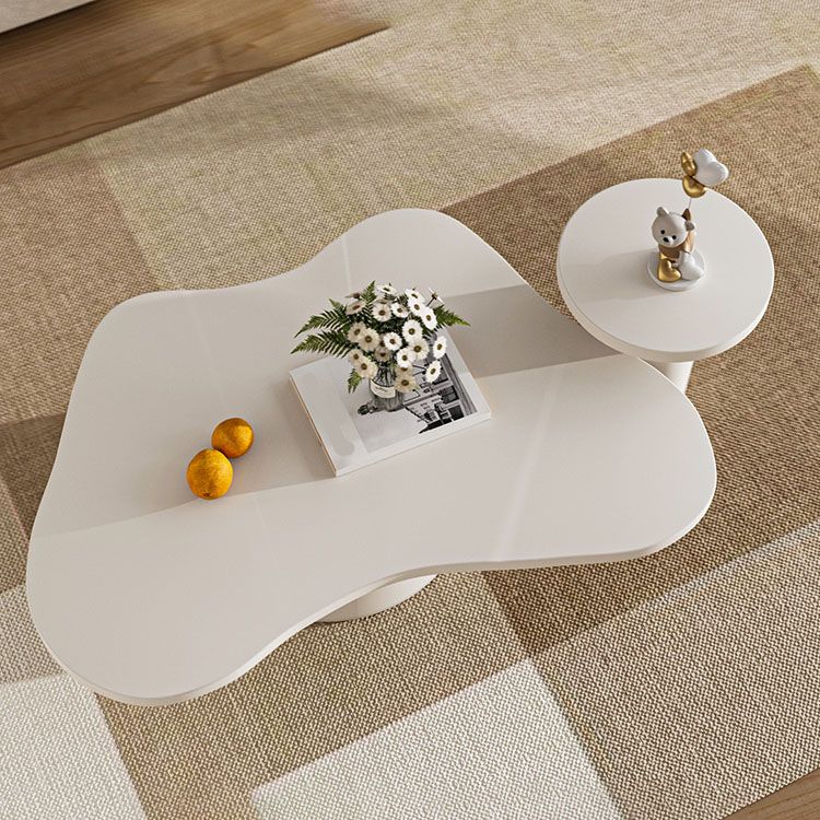 Abstract Coffee Table Wood Geometric Coffee Coffee or End Table with Drawer Clearhalo 'Coffee & Accent Tables' 'Coffee Tables' 'coffee_tables' 'furn' 'furn_coffee_tables' 'Furniture' 'Living Room Furniture' 1200x1200_11dad644-70da-4faf-89a7-b045fd990d30