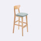 Contemporary Upholstered Footrest Low Back Stool Home Oak Wood Bar Stool Clearhalo 'Bar Furniture' 'Bar Stools' 'bar_stools' 'furn' 'furn_bar_stools' 'furniture_bar_stools' 'Kitchen & Dining Furniture' 'kitchen&dining_furn' 'kitchen' 'kitchen_furn' Furniture' 1200x1200_11db81a3-4d3c-4a8f-8fa9-90a55c7c4d6a