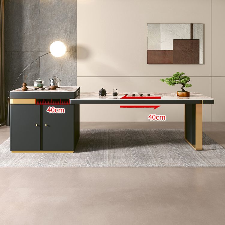 拡張可能なダイニングテーブルダブル台座テーブルキッチンダイニングルーム用