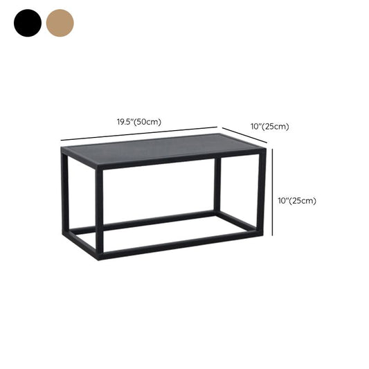 Mid-Century Metal End Slide Table Minimalist Frame Sofa Corner Table