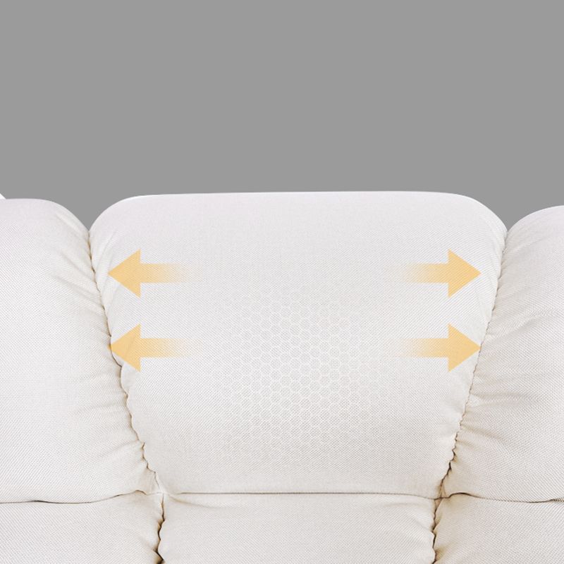 Reclinable de madera de tela escandinava reclinable reclinable de madera reclinable con reposapiés