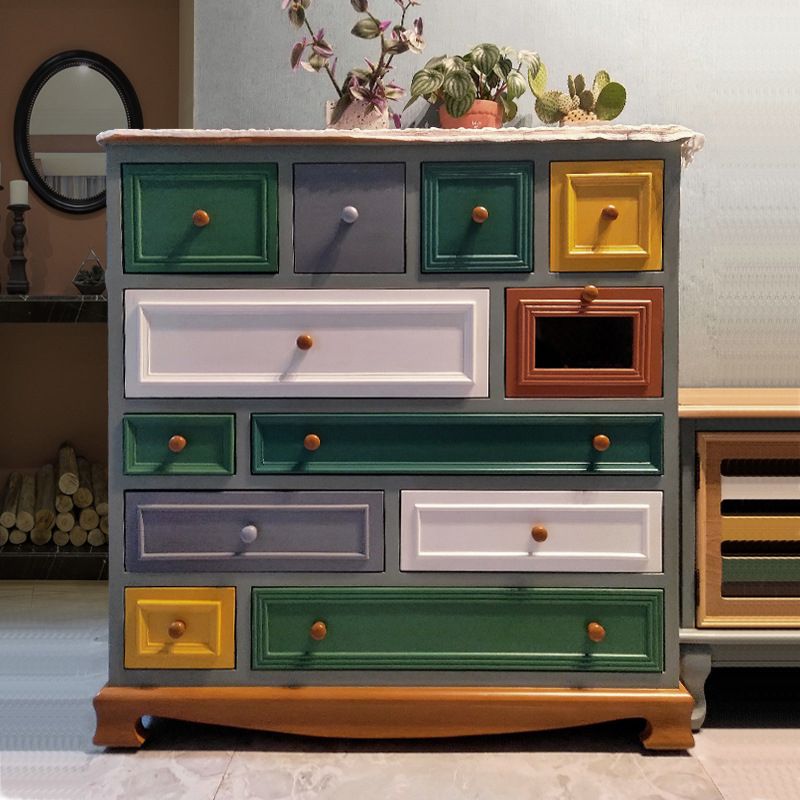 Amerikaanse traditionele opbergkast vast hout opbergkast dressoir