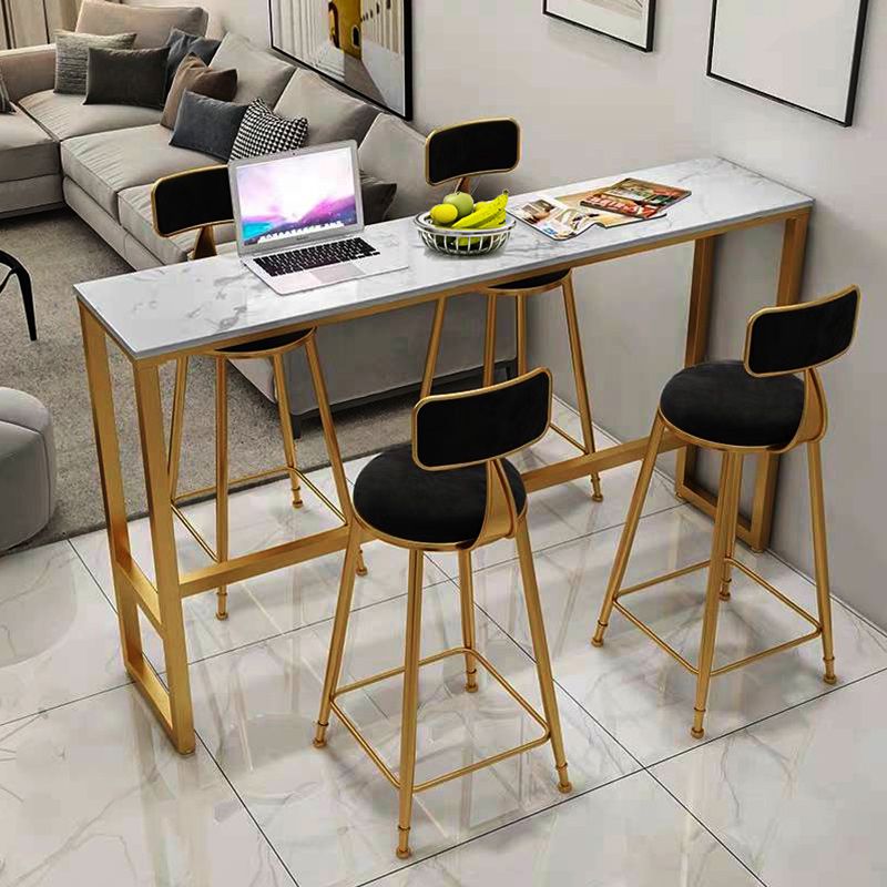 Steen rechthoek bar eettafel eigentijdse balktafel met bakbasis