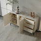 Stone moderno 33.4 "H buffet a buffet 3-drawer sala da pranzo buffet server