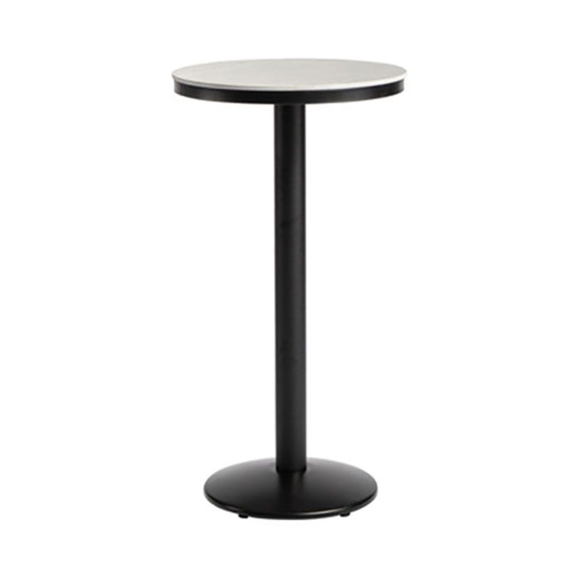 Industrial Style Marble Cocktail Bar Table Black Metal Base Bar Table Clearhalo 'Bar Furniture' 'Bar Tables' 'bar_tables' 'furn' 'furn_bar_tables' 'Furniture' 'furniture_bar_tables' 'Kitchen & Dining Furniture' 'kitchen&dining_furn' 'kitchen' 1200x1200_11e2cb22-a129-482e-b3c4-a10385f459d9