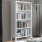 Standard Solid Wood Bookshelf Scandinavian Closed Back Bookcase
