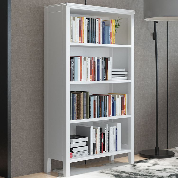 Standard Solid Wood Bookshelf Scandinavian Closed Back Bookcase