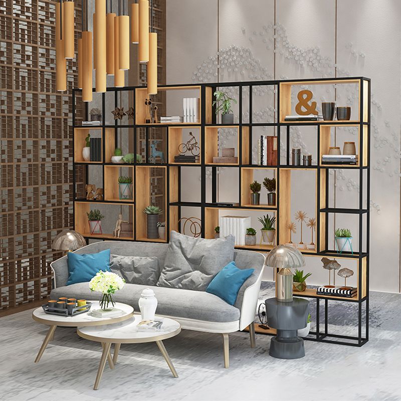 Modern Style Bookcase Metal Open Back Bookshelf for Office Use Clearhalo 'Bookcases' 'furn' 'furn_bookcases' 'Furniture' 'Office Furniture' 1200x1200_11e4931a-9e64-49eb-b84a-659e6236f4e9