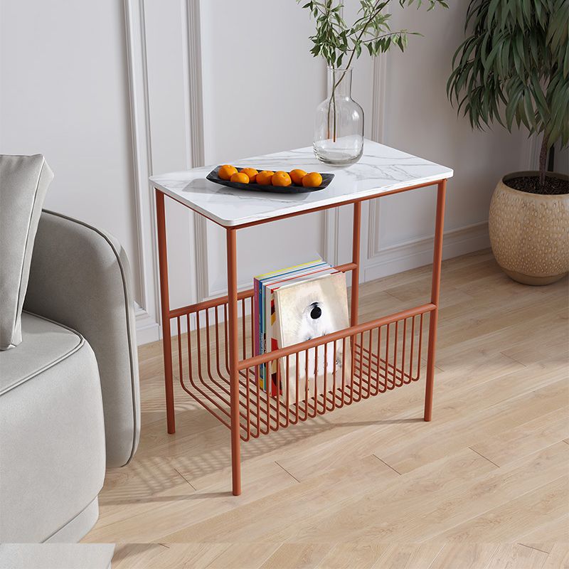 Mid-Century 21.7" Tall 4 Legs End Table Rectangular Side Table Clearhalo 'Coffee & Accent Tables' 'End & Side Tables' 'end_side_tables' 'furn' 'furn_end_side_tables' 'Furniture' 'Living Room Furniture' 1200x1200_11e4b20e-f769-41d5-98bd-7ea6826f2857