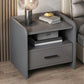 Contemporary Accent Table Nightstand Drawer Storage Night Table ,16.5" Tall Clearhalo 'Bedroom Furniture' 'furn' 'furn_night_stand' 'Furniture' 'night_stand' 'Nightstands' 1200x1200_11e575f8-4f26-4dc6-9841-d32bbd650233