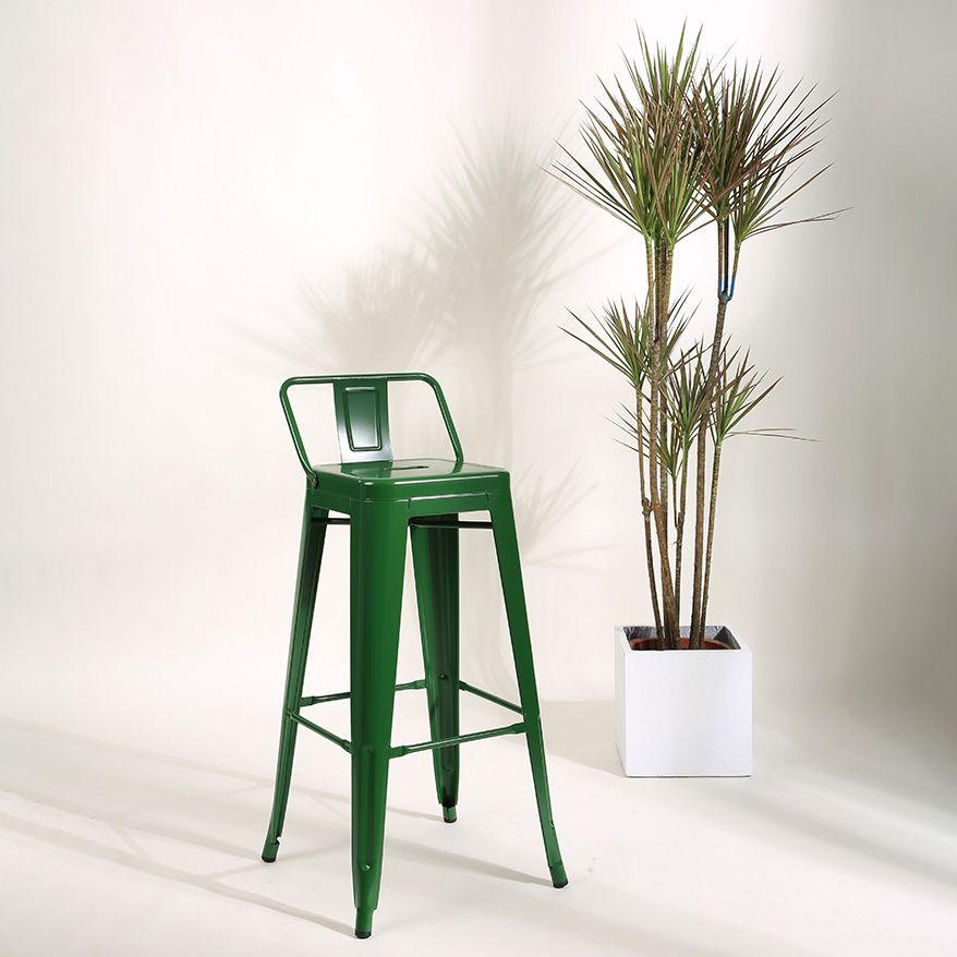 Industrial Bar and Counter Stool Metal Square Stool with 4 Legs Clearhalo 'Bar Furniture' 'Bar Stools' 'bar_stools' 'furn' 'furn_bar_stools' 'Furniture' 'furniture_bar_stools' 'Kitchen & Dining Furniture' 1200x1200_11e5ba6b-1973-4ad7-8ebe-7671c51b7728