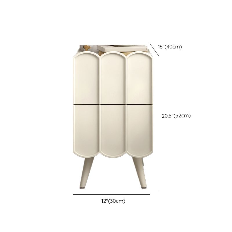 Modern bed nachtkastje faux houten accent tafel nachtkastje met laden