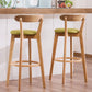 Contemporary Beech Home Barstool Matte Finish Upholstered Bar Stools Clearhalo 'Bar Furniture' 'Bar Stools' 'bar_stools' 'furn' 'furn_bar_stools' 'Furniture' 'Kitchen & Dining Furniture' 1200x1200_11e8474e-e1b8-480c-9efc-ad06799d1a54