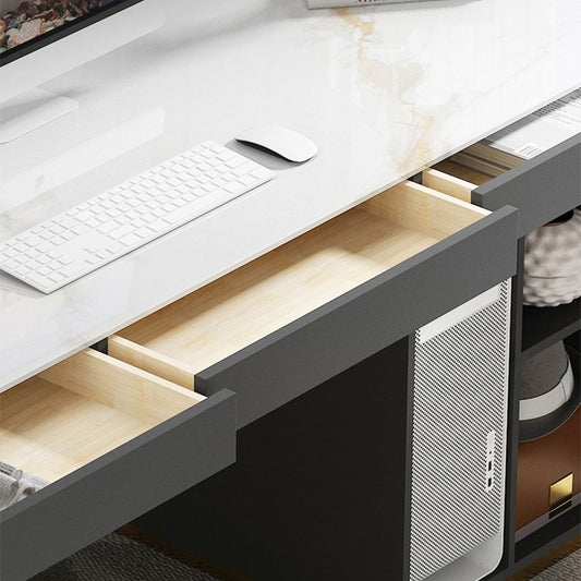 29,25 inch H Hedendaagse Office Desk Stone Rectangle Computer Desk