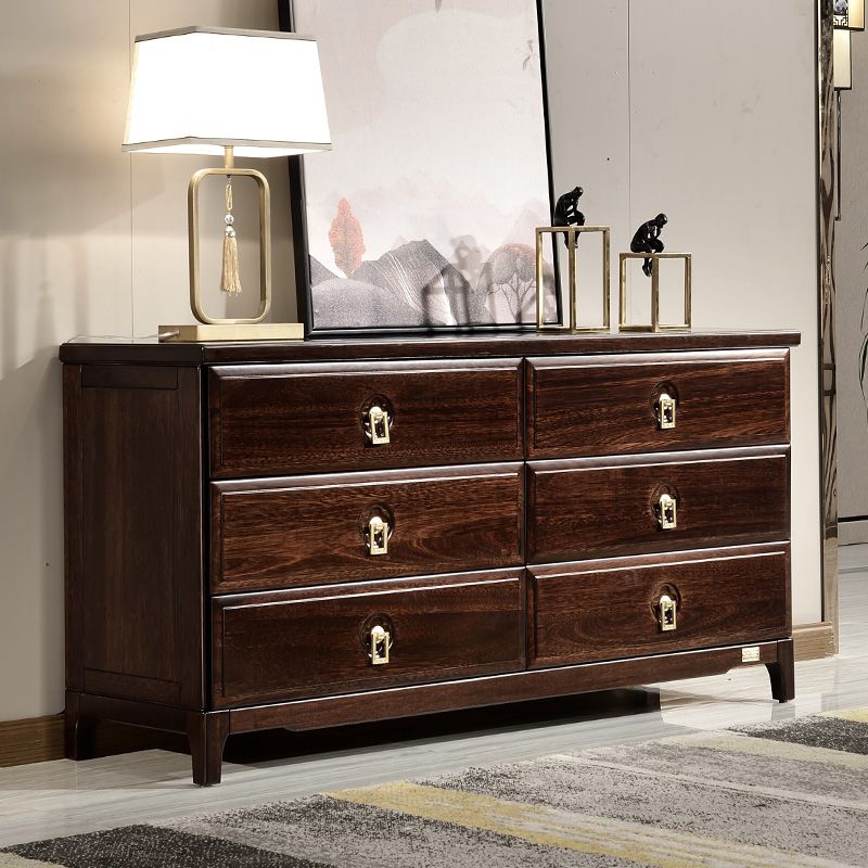 Mid-Century Modern Accent Chest Rectangle Brown Lacquered Wood Chest Clearhalo 'Cabinets & Chests' 'cabinets_chests' 'furn' 'furn_cabinets_chests' 'Furniture' 'Living Room Furniture' 1200x1200_11e96035-d600-4050-942b-9d0afb2c9c81