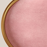 Glam Style Open Back Chair Upholstered Stackable Dining Side Chair Clearhalo 'Dining Chairs' 'Dining Tables & Seating' 'dining_chair' 'furn' 'furn_dining_chair' 'Furniture' 'furniture_dining_chair' 'Kitchen & Dining Furniture' 1200x1200_11e967b9-f17e-4d9d-9d31-d6b7b77c22a6