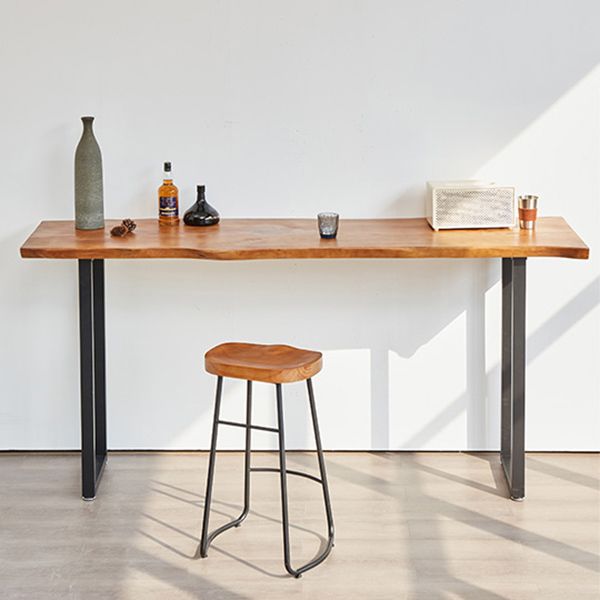 Set di tavolo da barre per rettangolo di lusso 1/2/4/5 pezzi Pinino in legno con sgabelli