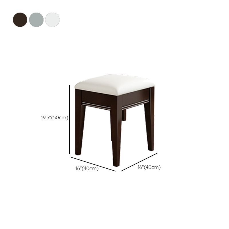 Stile tradizionale 3 -DrAwer Tavolo da trucco a specchio in legno Vanity