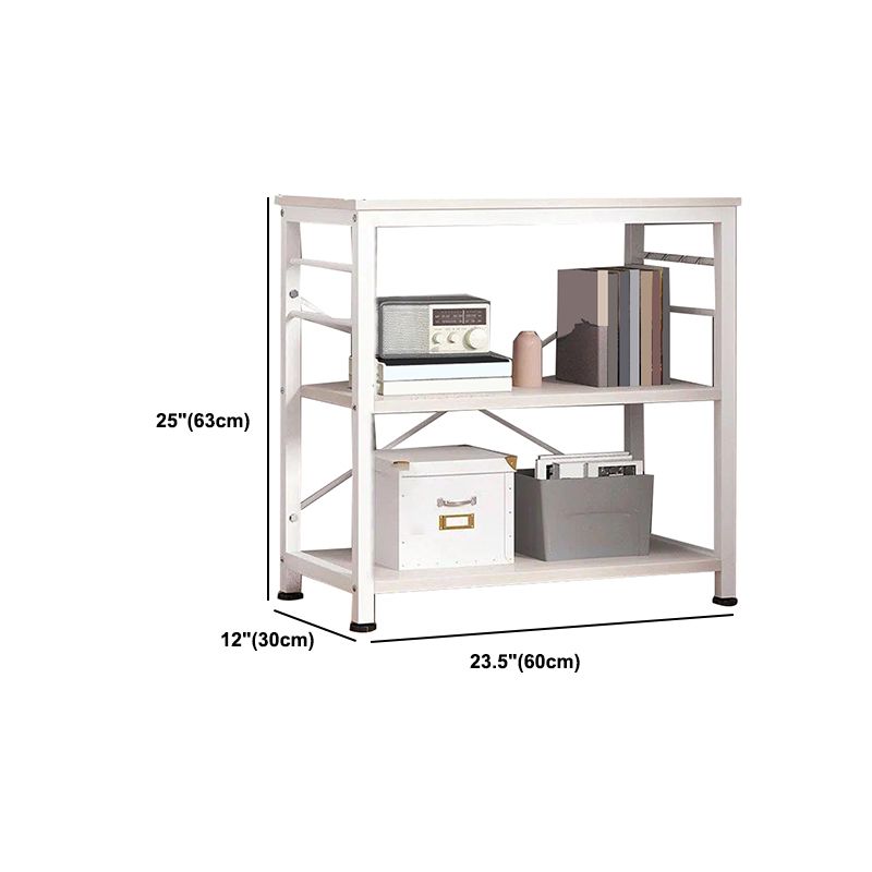 11.8 "Échelle de large étagère de livre contemporain Home Metal Libshelf