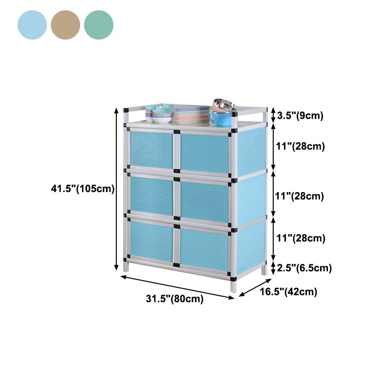 Scheda laterale in metallo in stile glam con porta per soggiorno