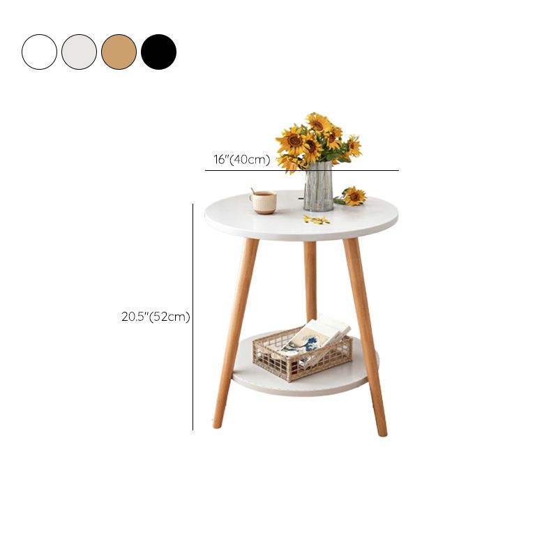 Stone 3 Legs Cocktail Table Modern Round Coffee Table with Shelf Clearhalo 'Coffee & Accent Tables' 'Coffee Tables' 'coffee_tables' 'furn' 'furn_coffee_tables' 'Furniture' 'Living Room Furniture' 1200x1200_11f11b5a-11de-4b59-9a04-20caad1424bb