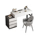 Modern Wooden Vanity Desk in White Modern with Drawers Dressing Table