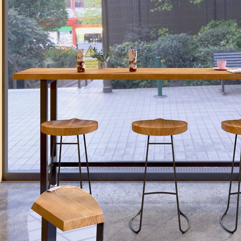 Set tavolo da bar rettangolare Glam Tavolo da bar e sgabelli con struttura in ferro da 1/4/7/9 pezzi