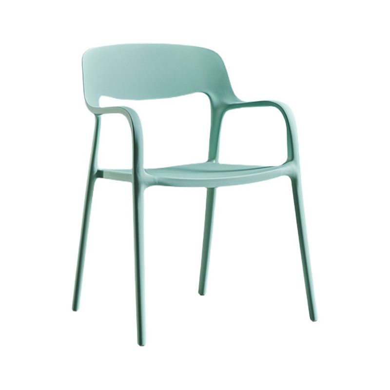Open Back Dining Side Chair Dining Room Home Plastic Arm Chair Clearhalo 'Dining Chairs' 'Dining Tables & Seating' 'dining_chair' 'furn' 'furn_dining_chair' 'Furniture' 'Kitchen & Dining Furniture' 1200x1200_11f26386-0d2c-4668-9dd3-18680e3745c8