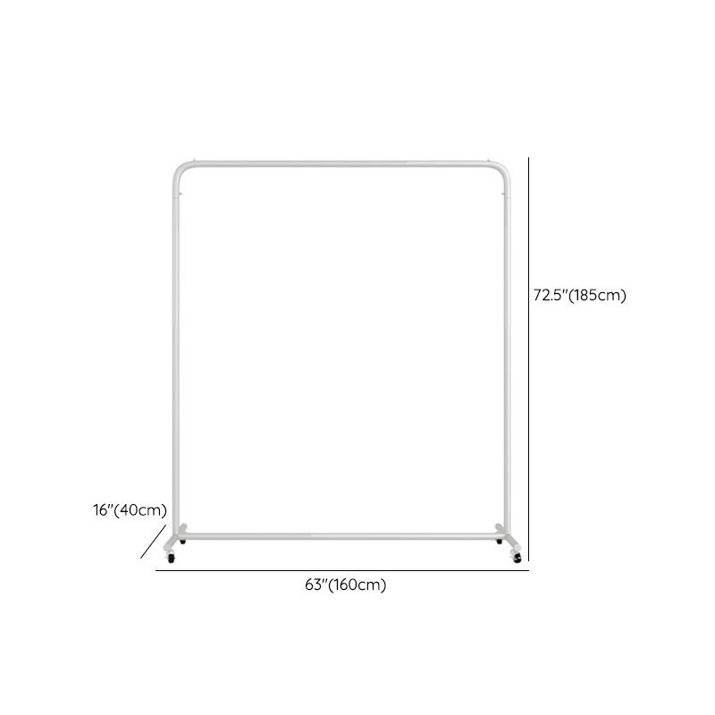 Contemporary Coat Rack Hanging Rail Metal Framed Entryway Kit Clearhalo 'Entry & Mudroom Furniture' 'furn' 'furn_hall_tree_coat_racks' 'Furniture' 'Hall Trees & Coat Racks' 'hall_tree_coat_racks' 1200x1200_11f4e764-e114-4faf-9e59-e391d91526d7