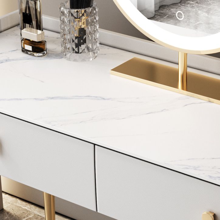 Modern mit Schubladen beleuchteter Spiegel Massivholz Schlafzimmer Eitelkeitsverkederedisch