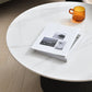 Slate Round Coffee Table Pedestal Cocktail Table Set in White Clearhalo 'Coffee & Accent Tables' 'Coffee Tables' 'coffee_tables' 'furn' 'furn_coffee_tables' 'Furniture' 'Living Room Furniture' 1200x1200_11f5fbb3-705c-4e2e-97e4-b94d6fa9e8e8