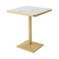 Industrial White Table for Restaurant Dining Table with Metal Base in Gold Clearhalo ' dining_table' 'Dining Tables & Seating' 'Dining Tables' 'furn' 'furn_dining_table' 'Furniture' 'furniture_dining_table' 'Kitchen & Dining Furniture' 'kitchen&dining_furn' 'kitchen' 'kitchen_dining_table' 1200x1200_11f6f294-4d73-4dcc-8462-952c0c9ba59a