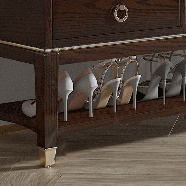 Rubber Wood Seating Bench Genuine Leather Rectangle Shoe Storage Entryway Bench Clearhalo 'Benches' 'Chairs & Seating' 'furn' 'furn_benches' 'Furniture' 'Living Room Furniture' 1200x1200_11f72959-6a35-479a-85e6-226840c40a1e