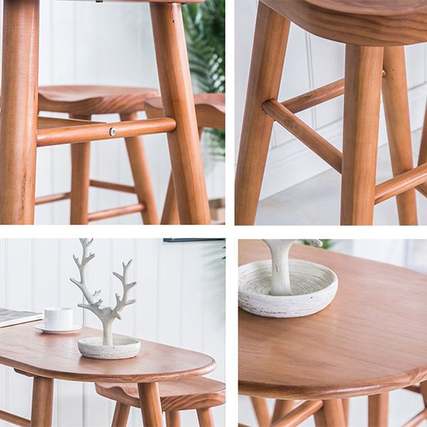 Glam 1/3 Pieces Bar Table Set Rectangle Wooden Counter Table for Home Use Clearhalo 'Bar Furniture' 'furn' 'furn_home_bar_bar_sets' 'Furniture' 'Home Bars & Bar Sets' 'home_bar_bar_sets' 'Kitchen & Dining Furniture' 1200x1200_11f8d1a8-df86-42f6-bc18-f7e2c6d5152c