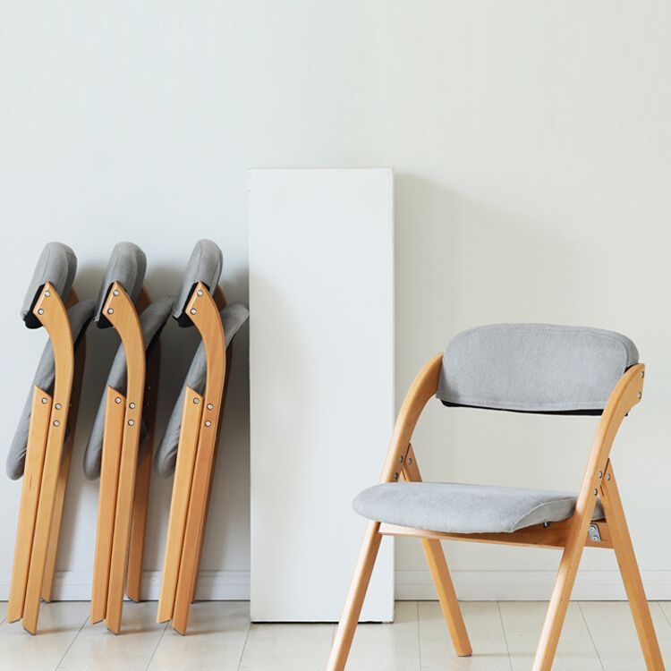 Home Scandinavian Side Chair Upholstered Open Back Wood Folding Dining Room Chair Clearhalo ' kitchen&dining_furn' 'Dining Chairs' 'Dining Tables & Seating' 'dining_chair' 'Furniture' 'furniture_dining_chair' 'Kitchen & Dining Furniture' 'kitchen' 1200x1200_11f9790b-118d-4d36-8660-78f4a2c8ea4c