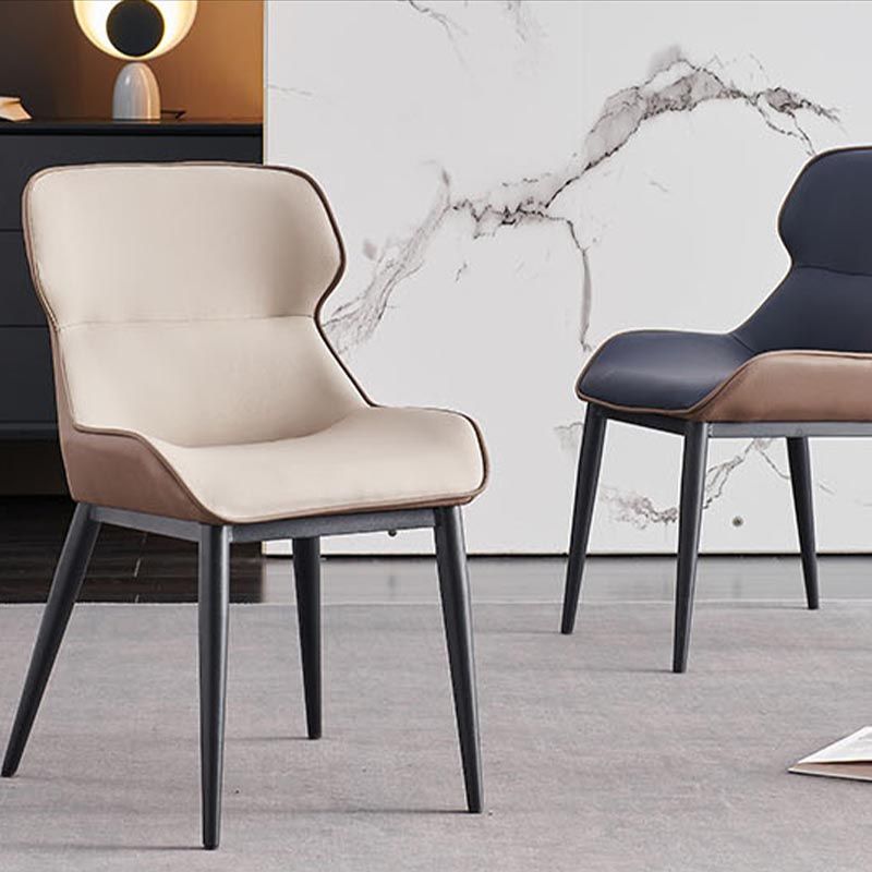Sedia da pranzo in pelle sedia da pranzo contemporanea