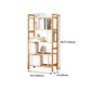 Etagere Bücherregal Bamboo Open Back Regal Bücherregal für den Studienraum