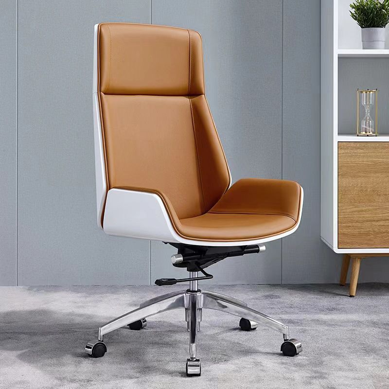 Metal Base Contemporary Armless Desk Chair Ergonomic Mid-Back Office Chair Clearhalo 'furn' 'furn_office_chair' 'Furniture' 'Office Chairs' 'Office Furniture' 'office_chair' 1200x1200_11fb3bbb-00b6-4717-8b1c-963be10967b7