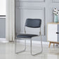 Modern Dining Chair Armless Chairs for Kitchen with Metal Legs