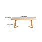 Simple Style Oval Wood Table Sled Solid Wood Base Home Table Clearhalo 'Dining Tables & Seating' 'Dining Tables' 'dining_table' 'furn' 'furn_dining_table' 'Furniture' 'Kitchen & Dining Furniture' 1200x1200_11fba9a6-3d11-4514-a3be-9b8cb4c37f31