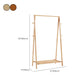 Contemporary Style Coat Hanger Rubber Wood Entry Hall Tree for Living Room