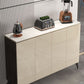 Glam Style Sideboard Cabinet Wood Buffet Sideboard with Cabinets