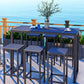Modern Bar-height Table with Metal Base Bar Table for Outdoor Clearhalo 'Bar Furniture' 'Bar Tables' 'bar_tables' 'furn' 'furn_bar_tables' 'Furniture' 'Kitchen & Dining Furniture' 1200x1200_11ff1c92-fc87-4516-9c99-301f3e34d586