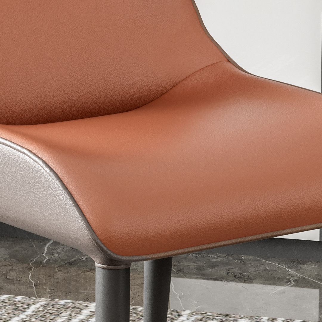 Modern Style Metal Chairs Kitchen Dining Room Wingback Arm Chair Set (Set of 4) Clearhalo ' kitchen&dining_furn' 'Dining Chairs' 'Dining Tables & Seating' 'dining_chair' 'furn' 'furn_dining_chair' 'Furniture' 'furniture_dining_chair' 'Kitchen & Dining Furniture' 'kitchen' 1200x1200_12030ba3-6473-4e89-87f7-c32aa4ec8e05