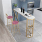 Contemporary Velvet Counter Stool Round Living Room Bar Stool with Metal Legs Clearhalo 'Bar Furniture' 'Bar Stools' 'bar_stools' 'furn' 'furn_bar_stools' 'Furniture' 'Kitchen & Dining Furniture' 1200x1200_12031994-1786-415b-91f4-bc9a682a5693