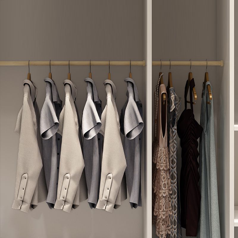 Guardaroba bianco contemporaneo armadio ingegnerizzato in legno con porta scorrevole